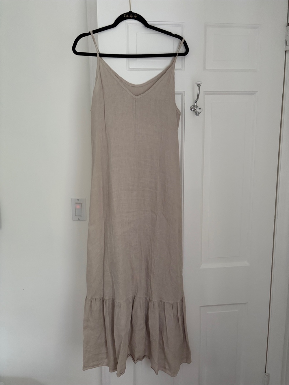 100% Linen Dress in Nautral - Picture 4 of 4